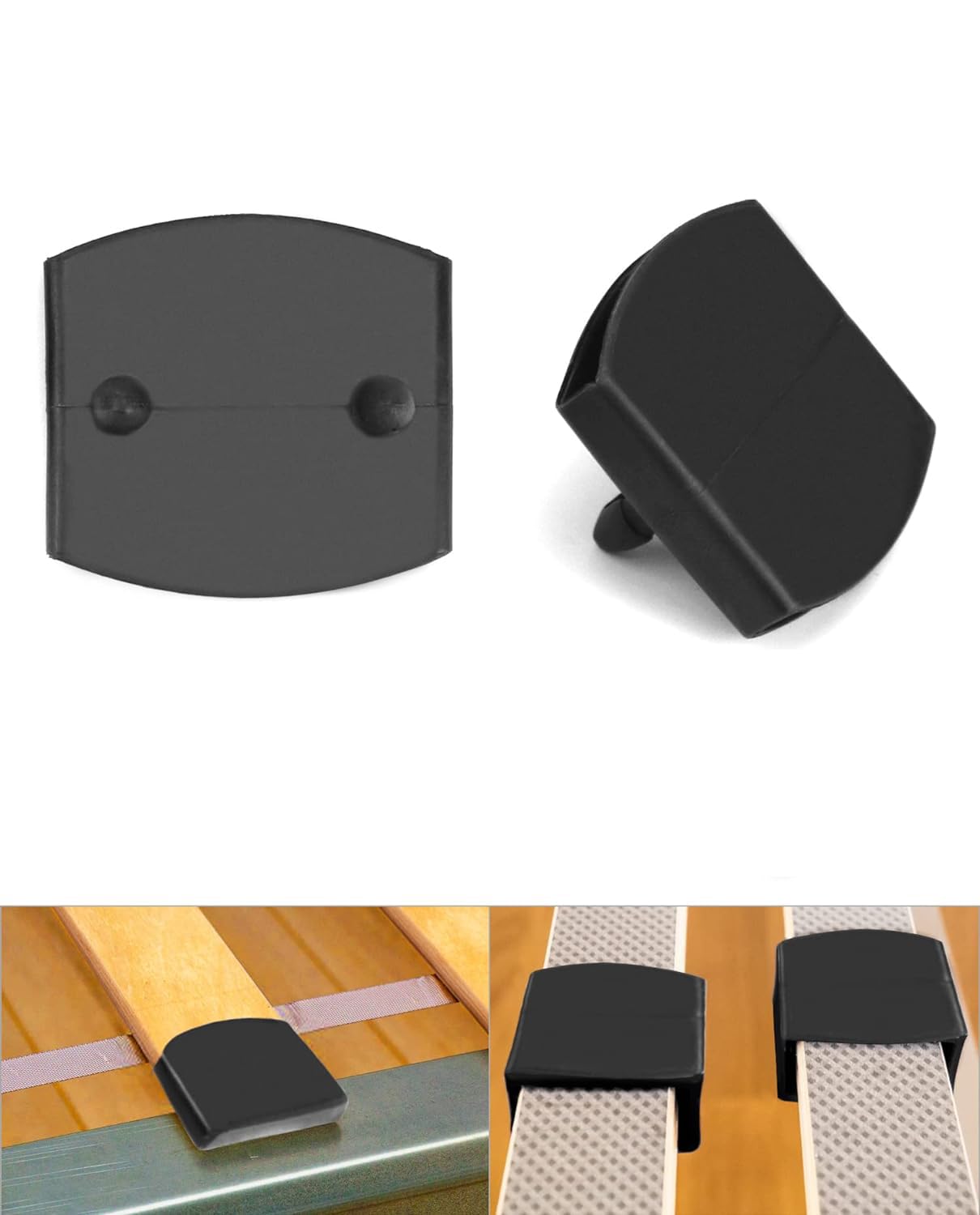 zalati Bed Slat Caps 20pcs Bed Slat Holders for Single, Double and King Size Beds - 9 * 50 mm inner, L
