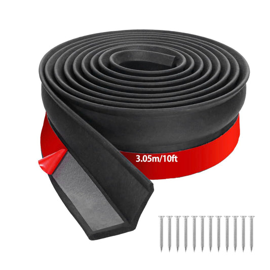 Garage Door Seal 3m Draft Excluder for Garage Doors Weather Sealing Strip Kit with Nails