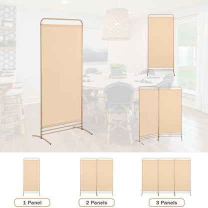 Angel Living 1 Panel Room Divider, Privacy Screen Composed of Polyester Fabric and Sturdy Iron Frame