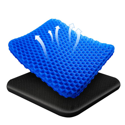 flintronic Orthopaedic Gel Seat Cushion, Honeycomb Design Double Thick Gel Cushion, Gel Orthopaedic Ergonomic Cushions
