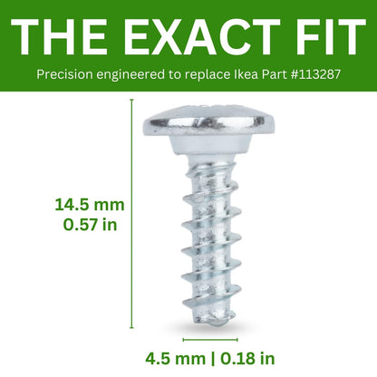 Spare Hardware Parts Replacement for IKEA Furniture Euro Screw with Neck CXN Screw (113287)