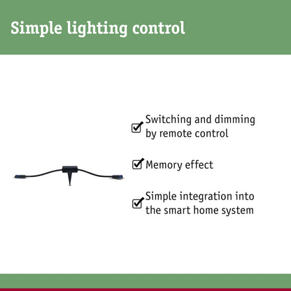 Paulmann 93999 Plug & Shine Zigbee Outdoor luminaires IP68 SmartHome max. 75 watts Control dimmable, Black