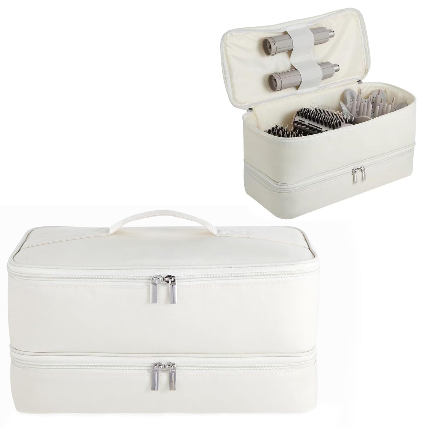GENCAM Double-Layer Carrying Case for Shark Flexstyle, Travel Case for Shark 430/440 Flex Style, Portable Storage Case for Dyson Airwrap Styler and