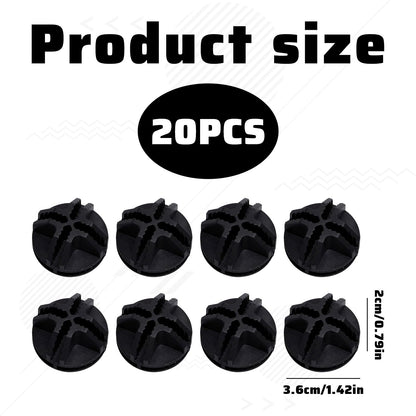 Miiqxx 20Pcs Wire Storage Cubes Connectors Wire Cube Connectors Cube Modular Storage Black Plastic Grid Cube Wire Organizer for Modular Closet