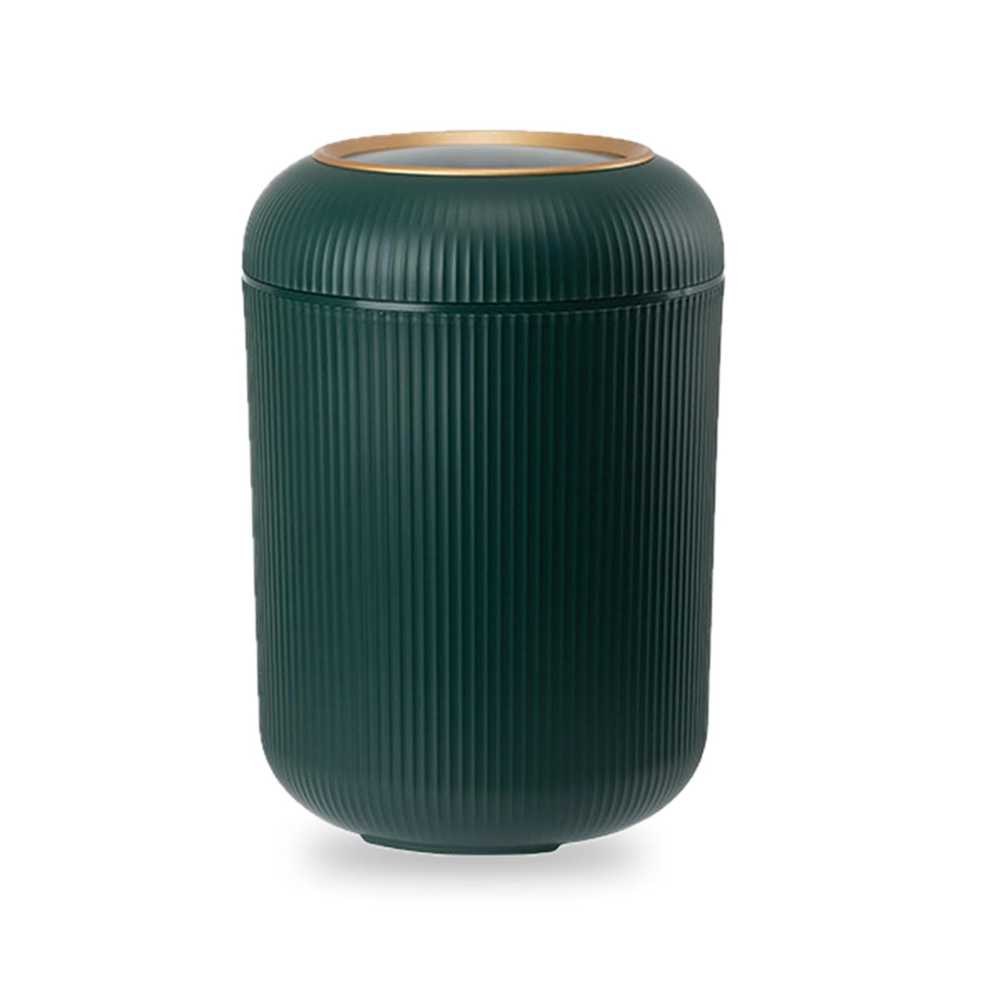 LOVIVER Waste Bin Wastebasket Dustbin Versatile Waste Paper Bucket Desktop Trash Can for Countertop Dresser Coffee Table Living Room, green