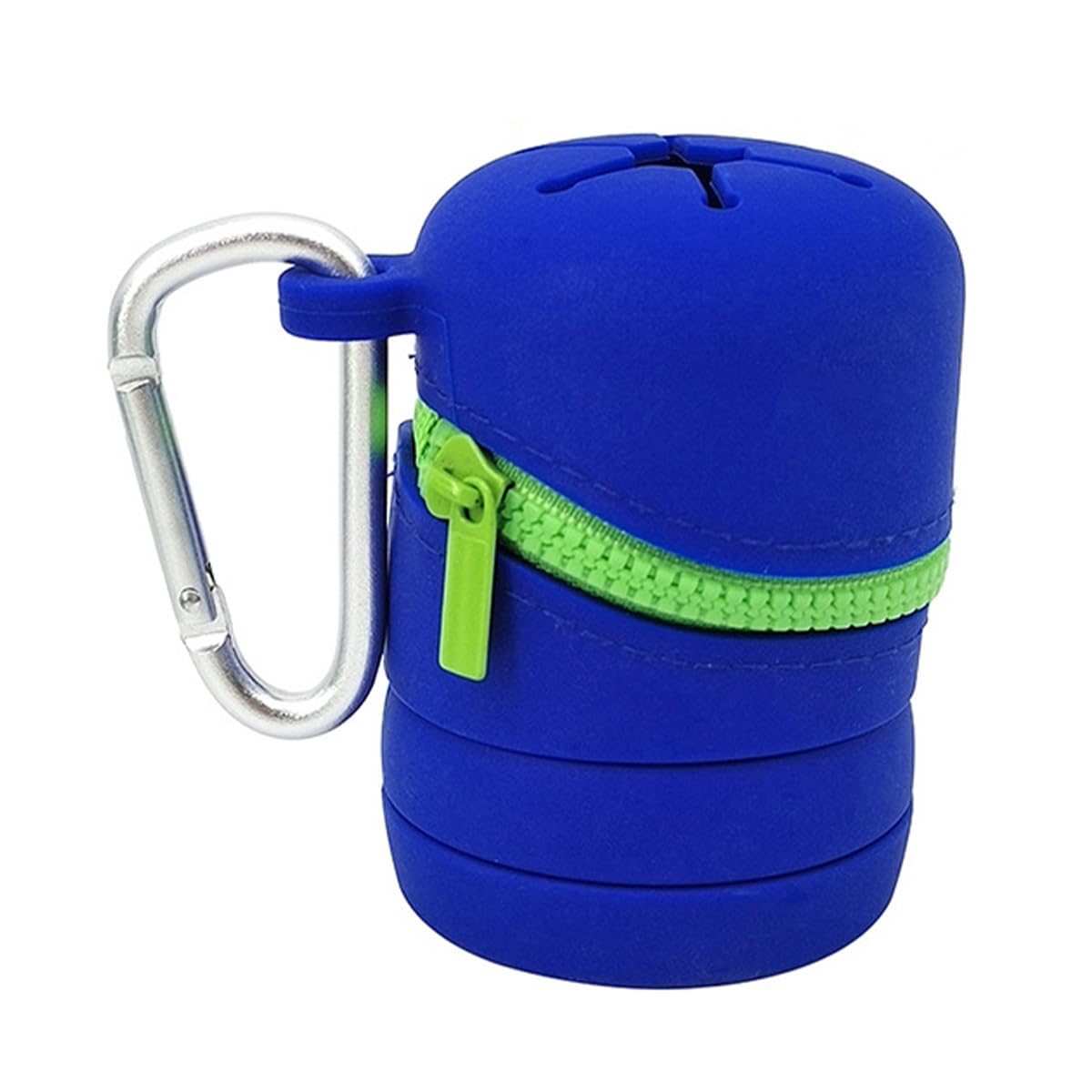 VOANZO Fishing Trash Can Fly Fishing Fly Box Silicone Foldable Fly Fishing Box With Zipper Integrated Trash Can With Hook Multifunctional Portable