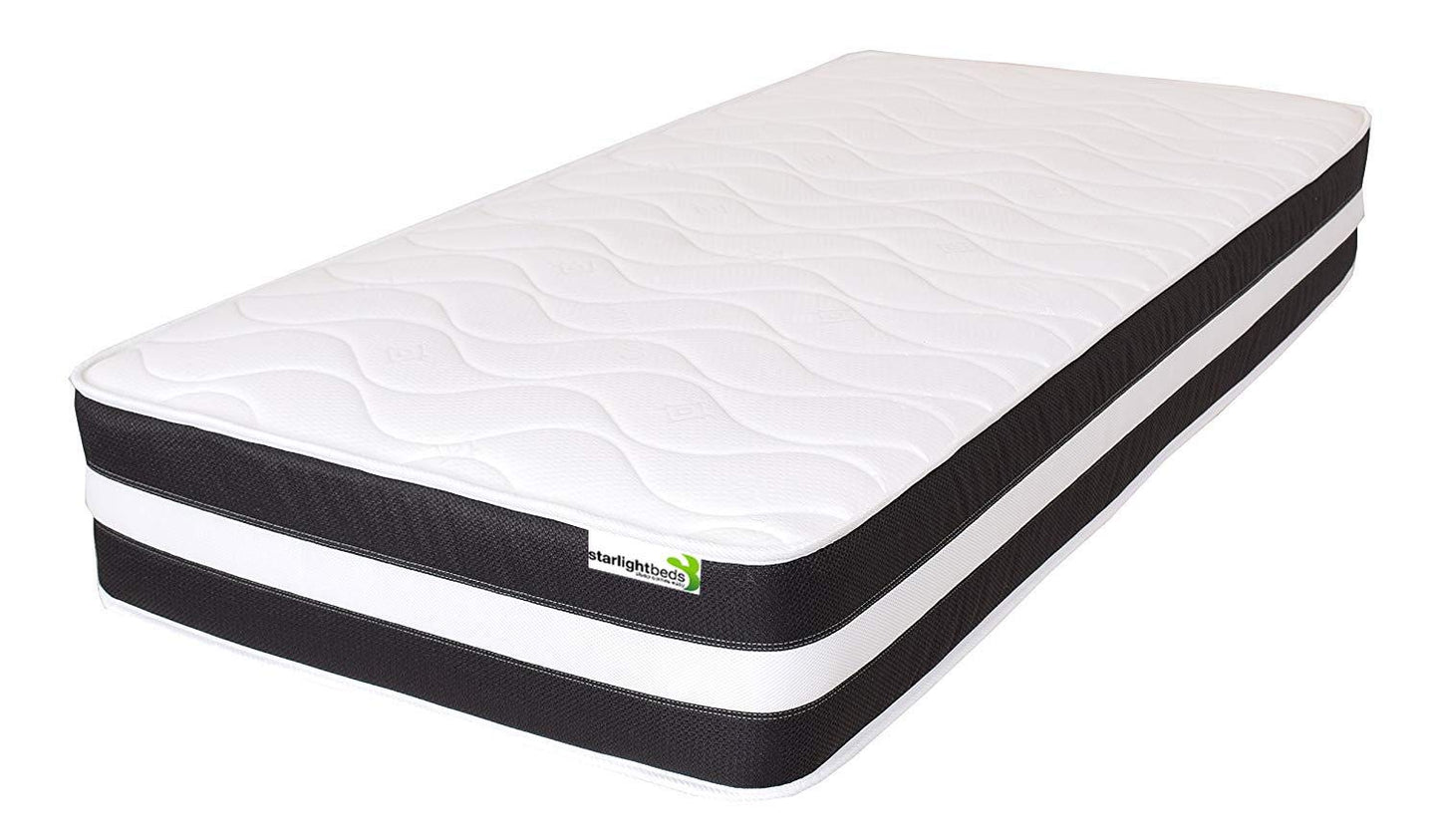 Starlight Beds Cascade Hybrid Small Single Mattress, 2ft6 x 6ft3