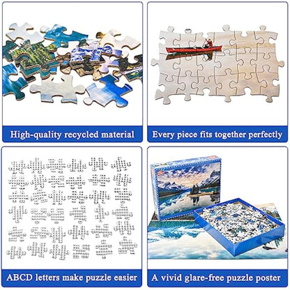 Spirit Island Jigsaw Puzzles for Adults 1000 Piece Maligne Lake 1000 Piece Jigsaw Puzzles for Adults Gifts