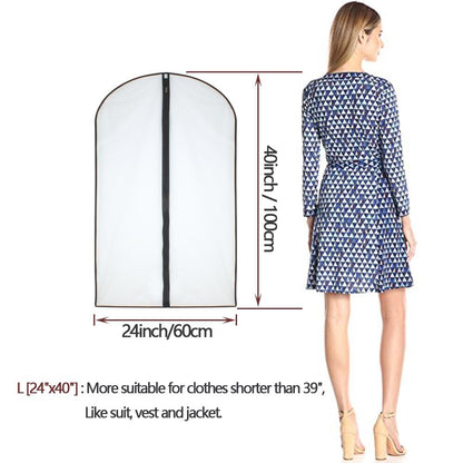 Clothes Covers Protector Bags Translucent Dustproof MothProof Anti-mite Breathable Zipper Dresses Bags Garment Bags Dress Suits Covers for hanging