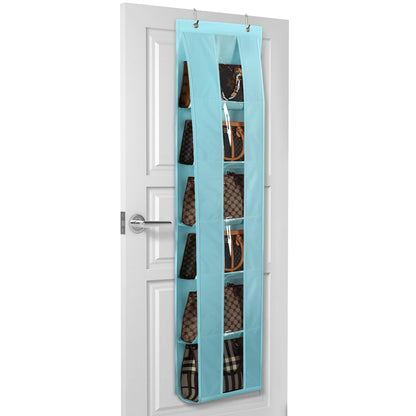 Lirex Over the Door Purse Organizer, Space-Saving Handbag Storage Purse Organizer Clothing Closet Purse Hanger for Scarves, Hats, Legging Organizer