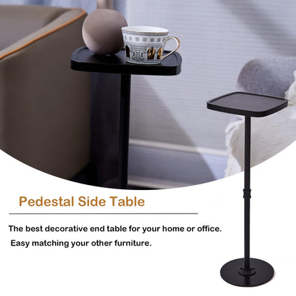 Benhurb Drink Table, Small Pedestal Side Table, Cocktail Martini Tables Drink Stand