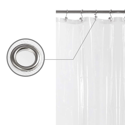 Barossa Design Peva Shower Curtain 72 x 75 Inches Width x Height Clear