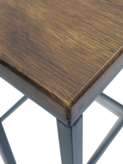 ASPECT Savona Square Coffee/Side End Table (Vintage/Black, 45x45x45cm)