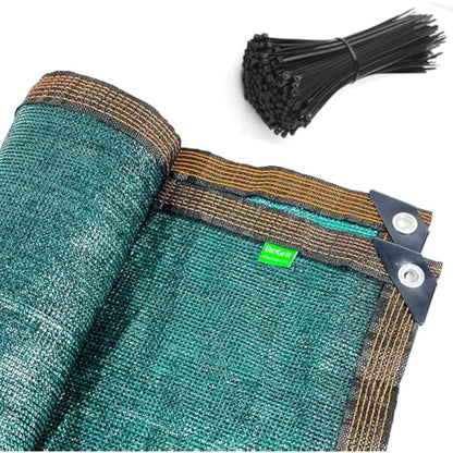 BeGrit Garden Privacy Screen 2m × 5m Outdoor Fence Covering Net 90% HDPE Tear & UV Resistant Windbreak Privacy Mesh with 100 Cable Ties for Patio Backyard Plants Screening Panels