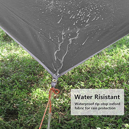 Unigear Tarp Rain Fly Tarp Waterproof Tent Cover Hiking Shelter Foldable Lightweight Waterproof for Camping and Protection Against Rain, Snow and Sun