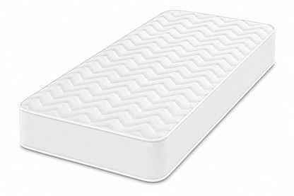 Starlight Beds White Chevron European Single Hybrid Mattress