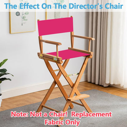 GORGECRAFT 1 Set Director Chair Canvas Replacement with Wood Stick 21x8-16 Inch Medium Violet Red Directors Chairs Cloth Casual Seat Back Covers Kit