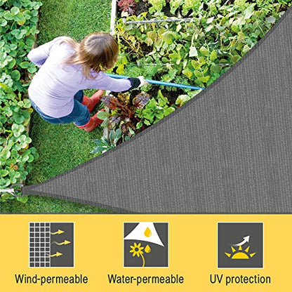 Sol Royal SolVision HS9  Triangle Sun Shade Sail 6x4,2x4,2 m HDPE Breathable & UV-light resistant Sun Protection for Terrace, Balcony, Pool & Garden