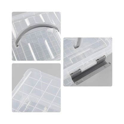 Farmoon 5L Plastic Storage Boxes, Clear Latching Container, 6 Packs