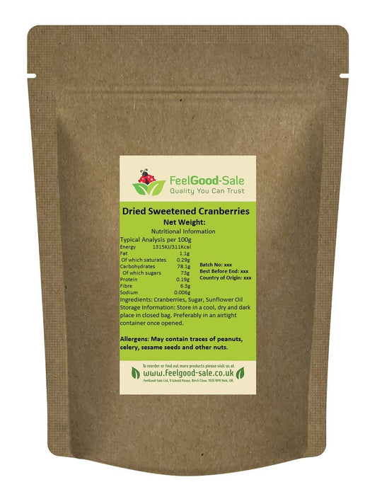 1kg Dried Cranberries/Great For Baking/Grown in USA or Canada
