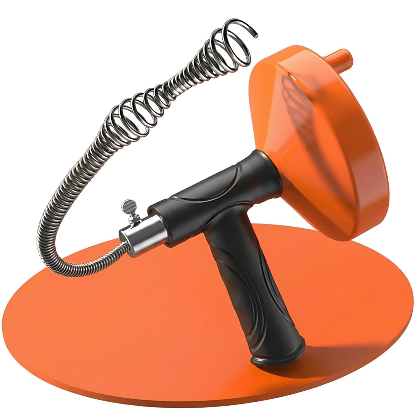 Drain Snake Auger 33 Feet, Plumbing Snake Drain Hair Clog Removal Tool, Sink Unclogger Drain, Heavy Duty Toilet Snake Auger, Cleaner Tool for Bathroom