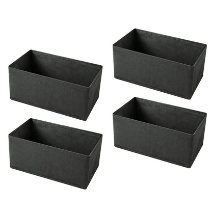 4 Pcs Drawer Organiser Clothes, Drawer Dividers for Clothes, Non-woven Fabric Wardrobe Organiser Boxes