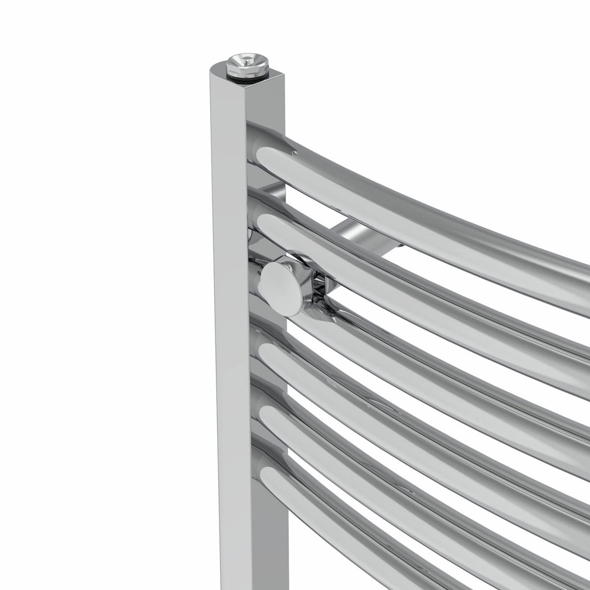 Warmehaus Curved Heated Towel Rail Chrome Radiator 1800x400mm