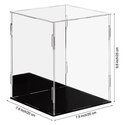 Dezzer Acrylic Display Case with Black Base for Collectibles