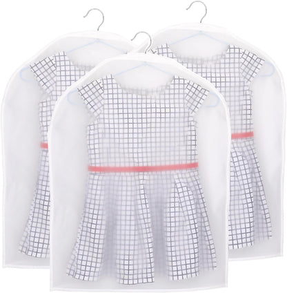 Amoyie Clear Clothes Covers Bag, Pack of 4, 45 x 60 cm, No Zipper Short
