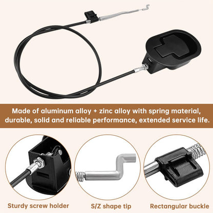 Kisbeibi Recliner Release Pull Handle, Aluminium Alloy Recliner Chair Parts Universal Recliner Release Pull Handle Replacement Cable