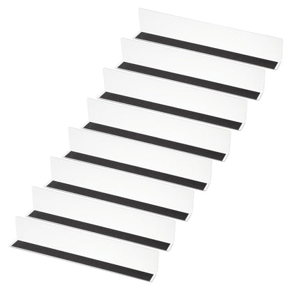 PATIKIL 8 Pack Shelf Dividers for Closet Organization, 13.8x1.6x2.4 Acrylic Magnetic Closets Separator Kitchen Cabinet Shelves Under Bed Blocker for