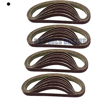 10mm 330 x 10mm Wide Air Finger Belt Sander Power File Detail Sanding + 25 Belts