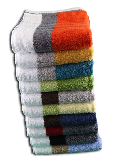 Gözze - Beach Towel, 100% Baumwolle, Berlin, Striped, 70 x 140 cm - Lime/White