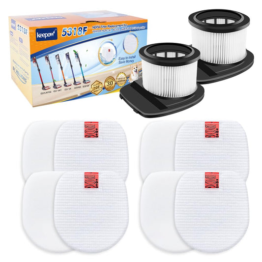 KEEPOW IZ201UK Filter Replacement for Shark IZ201UK, IZ251UK, IZ201UKT, IZ201UKTSB, IZ251UKT Cordless Stick Vacuum Cleaner Replacement Filters for
