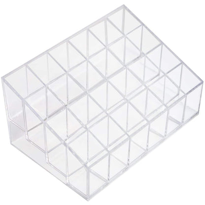Shiwaki 24 grid transparent plastic storage box household small items storage box transparent crystal box item display stand
