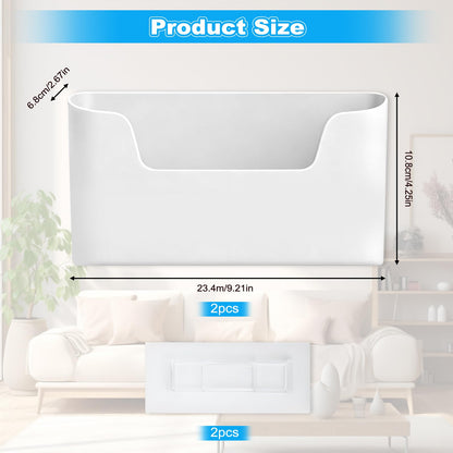 Kitchen Cabinet Door Storage Box, 2Pcs Wall Mounted Storage Box, Cupboard Door Storage for Kitchen Cabinet Bathroom Fridge Small Items Organiser