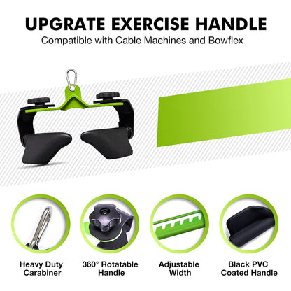 SevnElk LAT Pull Down Rowing Handle Attachment,Multifunction Fitness Gripper Press Down for Cable Machine Weight Lifting, Tricep Back Muscles