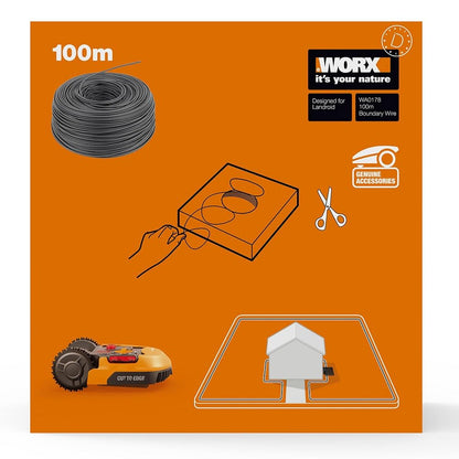 Worx WA0178 100 m Perimeter Wire for Black Roid M?hroboter