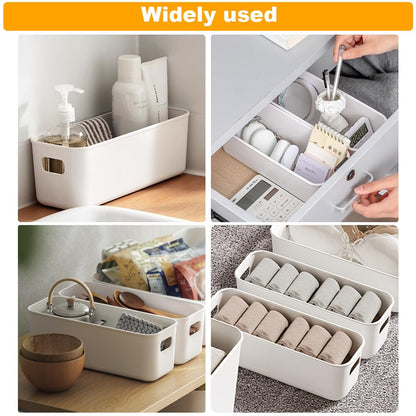GmeDhc 4 Pack Plastic Storage Box, Storage Basket