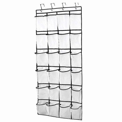 Hsthe Sea Hanging Organiser Over the Door 24 Large Mesh Pockets Storage hanger for Bedroom Bathroom Closet with 4 Hooks