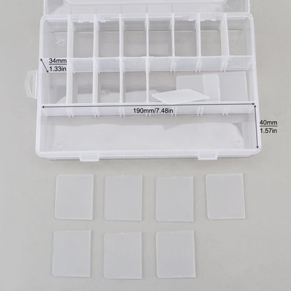 OriGlam 24 Compartment Electronic Components Storage Box Case, SMD SMT Case, Electronic Component Boxes