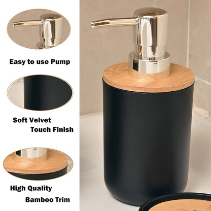 Yorkmills 6 Pieces Black Bathroom Accessories set