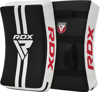 RDX Kick Shield Muay Thai Kickboxing, 60CM Large Heavy Curved Kicking Striking Body Pad, Punching Foot Target MMA Boxing Training, 3 Padded Handles,