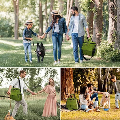 Airline Approved Pet Travel Bag, Weekend Travel Set for Dog and Cat, Tote Organizer with Multi-Function Pockets