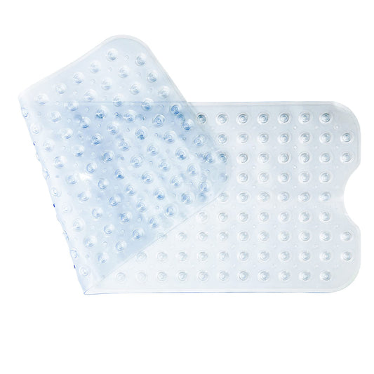 100 x 40 cm Bath Mat Non Slip, Bathroom Bathtub Mats for Tub, 200 Strong Suction Cups and Drain Holes, Machine Washable Shower Mat For Kids And