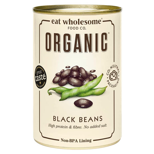 Eat Wholesome Organic Black Beans 400g (Pack of 12)