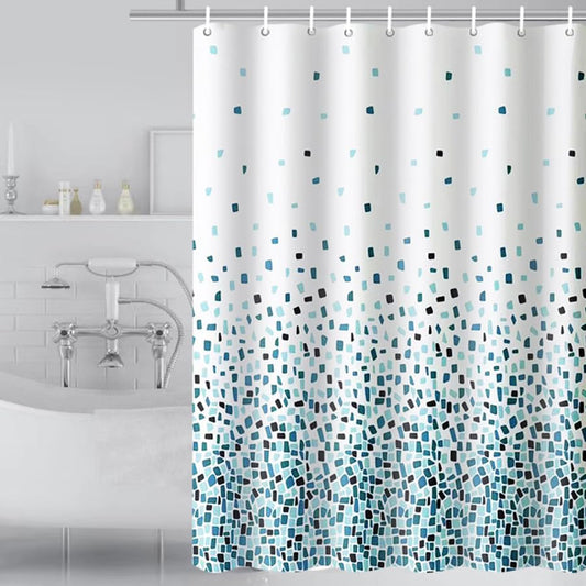 Tennove Shower Curtain 180x180cm Drop Mildew Resistant Waterproof Polyester Bathroom Shower Curtain Liner Long Washable Decorative Bath Curtain with