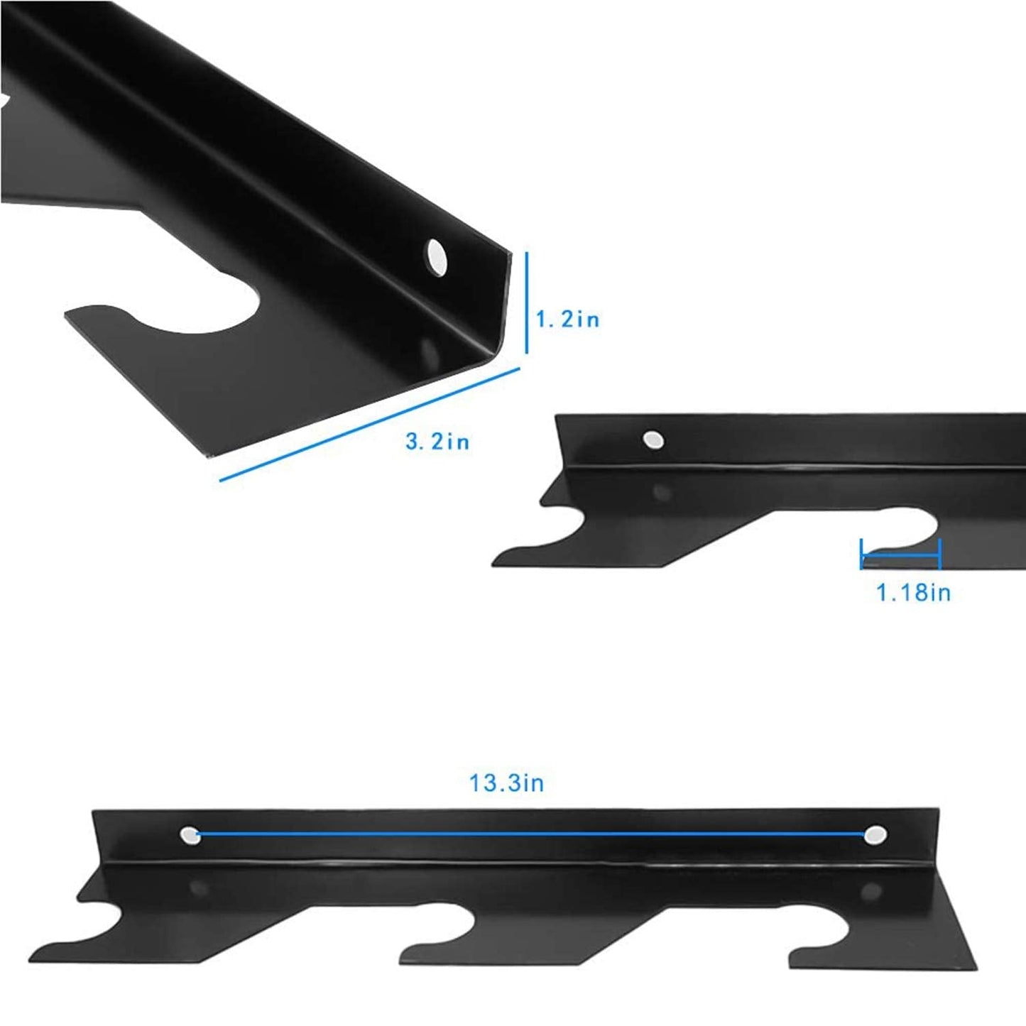 Aoneky Barbells Bar Rack Holder - Wall Mount Olympic Bar Hanger - Barbells Storage Equipment for Home Gym Fitness Exercise