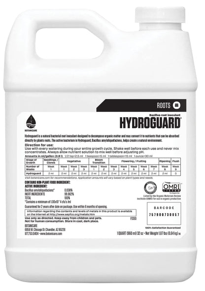 Botanicare Hydroguard Bacillus Root Inoculant, Concrete