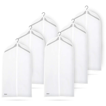 Bruce.® 6x Clear PEVA Garment Bags 100x60 cm – Transparent